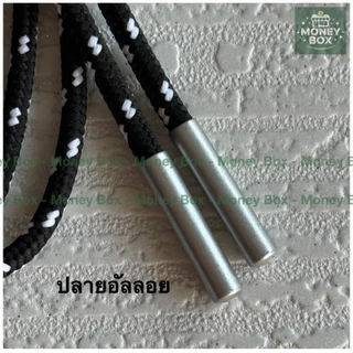 ใหม่ - เชือกกางเกง เชือกเอวกลม เส้นเล็ก 3mm ยาว 140cm เชือกลายจุด เชือกรองเท้า | ปลาย พลาสติก และ โลหะอัลลอย ไม่เป็นสนิม