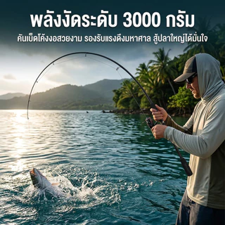 ชุดคันเบ็ดตกปลา Sikawei รูล่อ Lure 1.65/1.8/2.1ม. คาร์บอน สปินนิ่ง/เบท ทํางานสวย น้ำหนักเบา ครบชุด