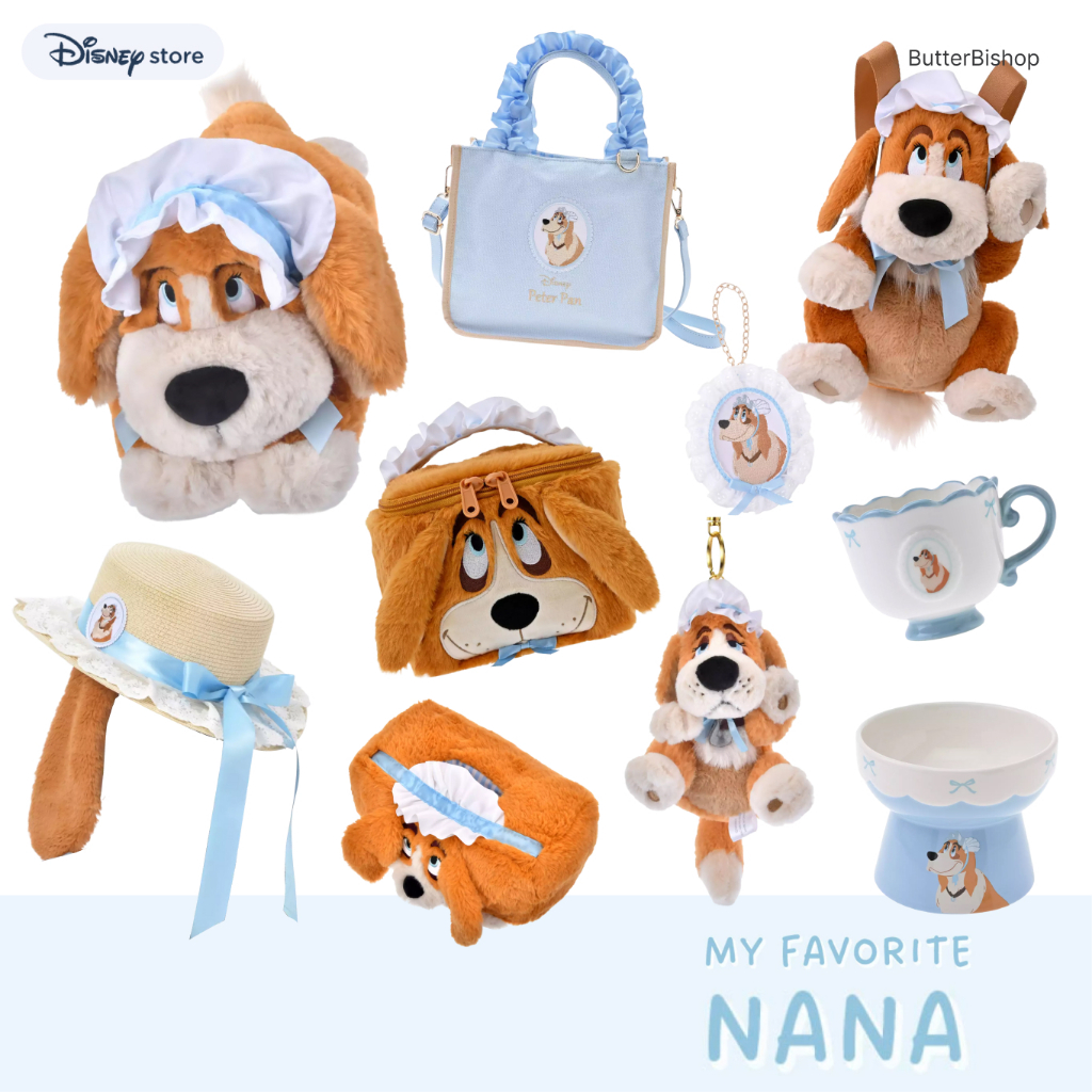 (Pre-Order/✅พร้อมส่ง) NEW! ดิสนีย์ หมานาน่า ปีเตอร์แพน | Disney My Favorite Nana Dog Peter Pan ตุ๊กตา กระเป๋า แก้ว