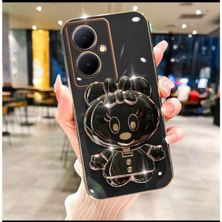 ส่งจากไทย เคส สำหรับ Vivo V70 Y05 Y11D เคสน่ารัก มินนี่ กระจก ตั้งได้ สีพลาสเทลQ10
