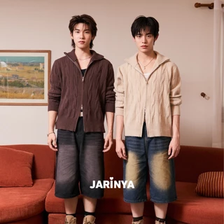 JARINYA (S-XL) เสื้อสเวตเตอร์ผ้าหนานุ่มใส่สบาย 2 ซิป (T1015)