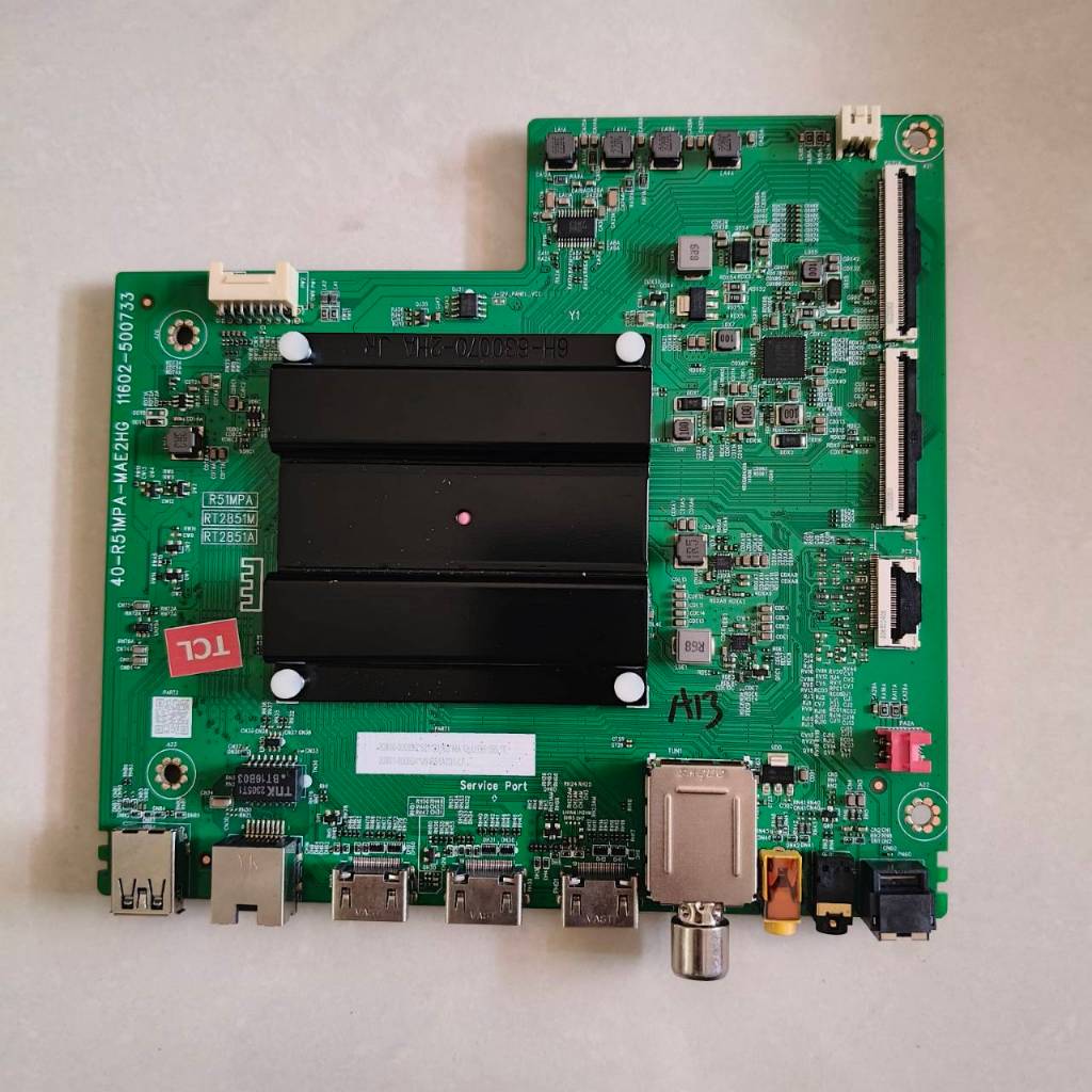 #TCL เมนบอร์ด Mainboard พาร์ท 40-R51MPA-MAE2HG สำหรับรุ่น 43P635 43P637 ของแท้ ถอดจากเครื่อง