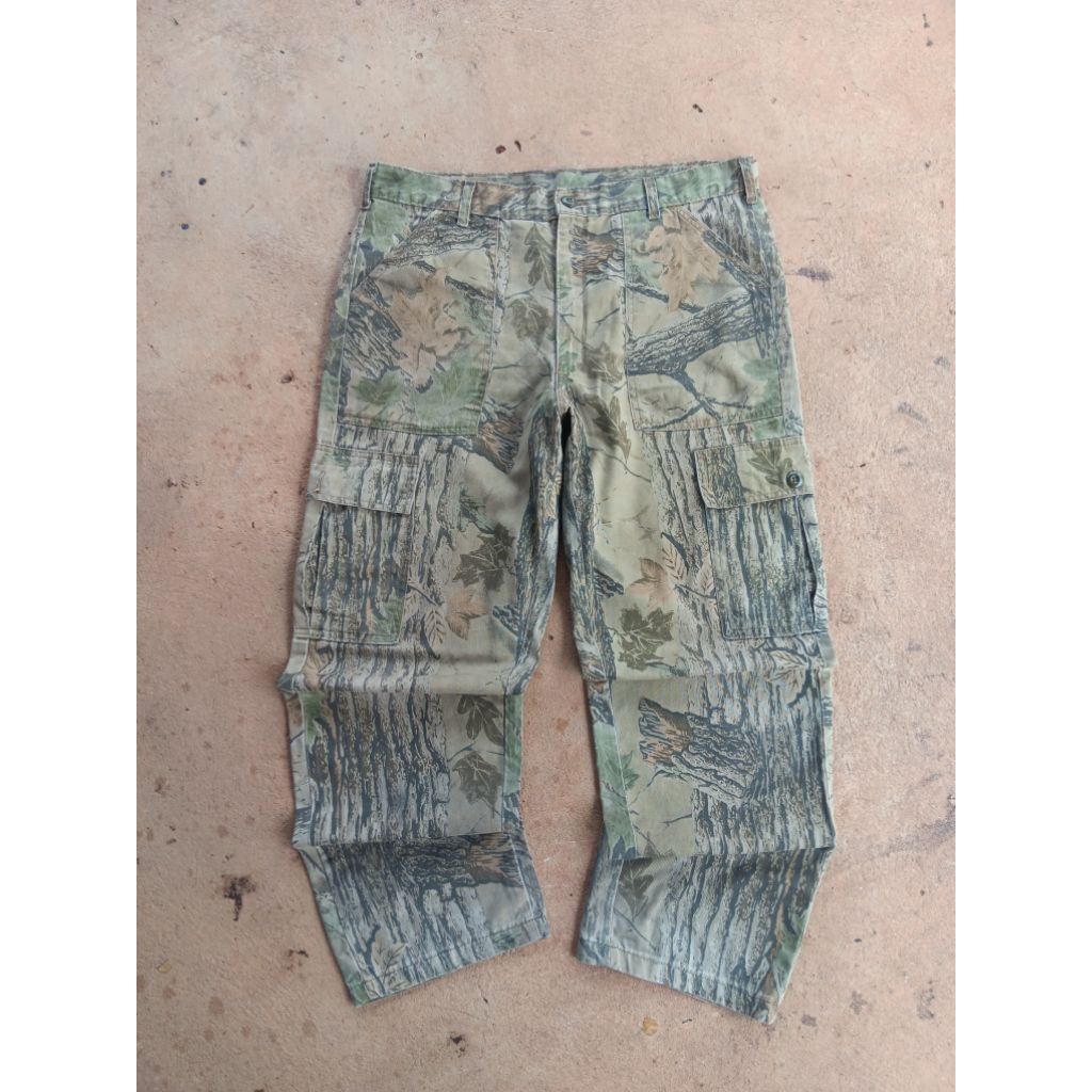กางเกงลายพราง Realtree 90'👖 MADE IN USA 36/42/9.5  ซิป YKK USA 45