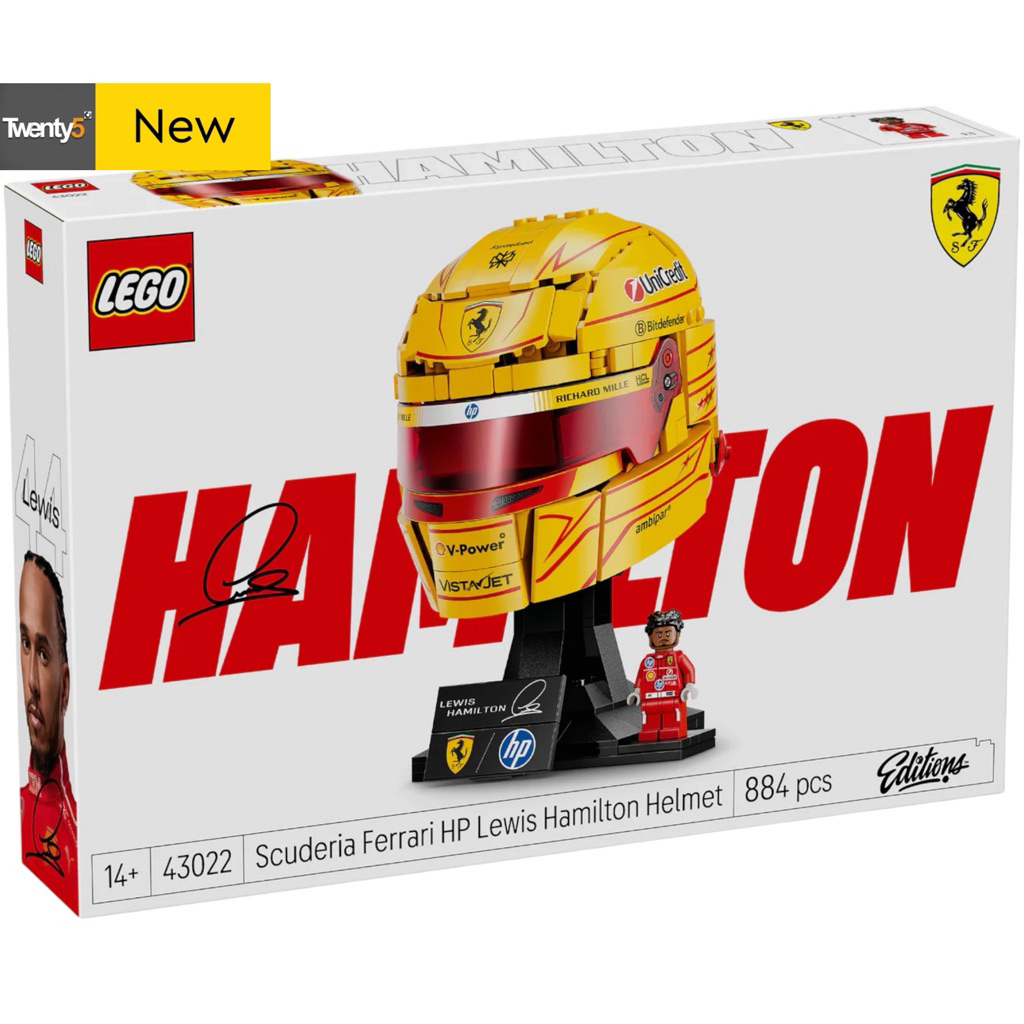 Lego Edition 43022 Scuderia Ferrari HP Lewis Hamilton Helmet