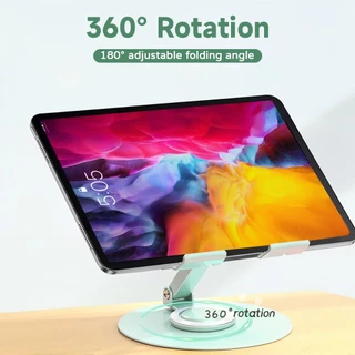 ขาตั้งแท็บเล็ตและโทรศัพท์ สีมาคารอง เหล็กกล้าคาร์บอน หมุน 360° พับเก็บได้ พร้อมแผ่นกันลื่น