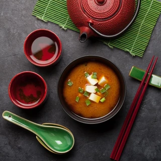 MARUKOME RYOTEI NO AJI MISO SOUP TOFU 152 G (13960) ซุปมิโสะกึ่งสำเร็จรูป JAPANESE INSTANT SOUP