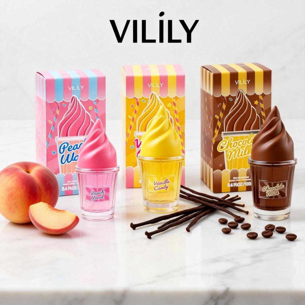 (โปรโมชั่นจำกัดเวลา)VILILY Ice Cream Perfume – Eau de Parfum น้ำหอมไอศกรีม หอมหวาน ละมุน ไม่เลี่ยน