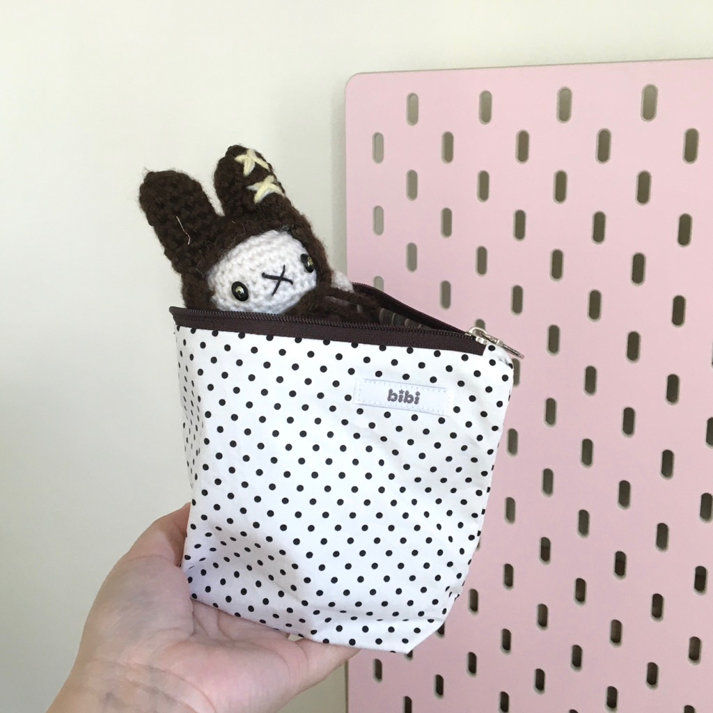 bibi | polka dot pouch bag