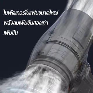 พัดลมเทอร์โบเจ็ท 5000W พัดลมโบลเวอร์ เส้นผ่านศูนย์กลาง 80mm เครื่องเป่าลมไร้สาย แบบพกพาฝุ่น ความเร็วสูง Jet Blower
