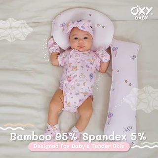 OXY Baby เซตถุงมือถุงเท้าใยไผ่ สัมผัสนุ่ม ปลอดภัย ไร้สารเคมีอันตราย