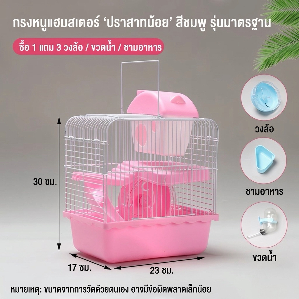 LIFEBIN กรงเลี้ยงหนู กล่องเลี้ยงแฮมสเตอร์ อุปกรณ์ครบครัน กล่องใส ดอร์เมาส์ #157