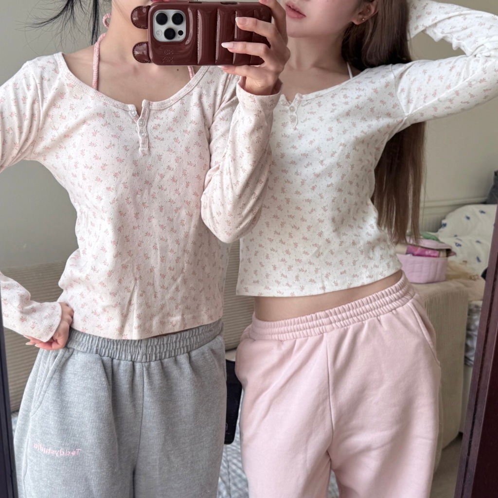 (เก็บโค้ดลดเพิ่ม15-30%) Teddy Long Sleeve - เสื้อแขนยาว ลูกไม้