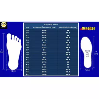รองเท้าผ้าใบเบรกเกอร์ Breaker F11 / F12 / F13 สีขาว สีดำไซส์(31-41)
