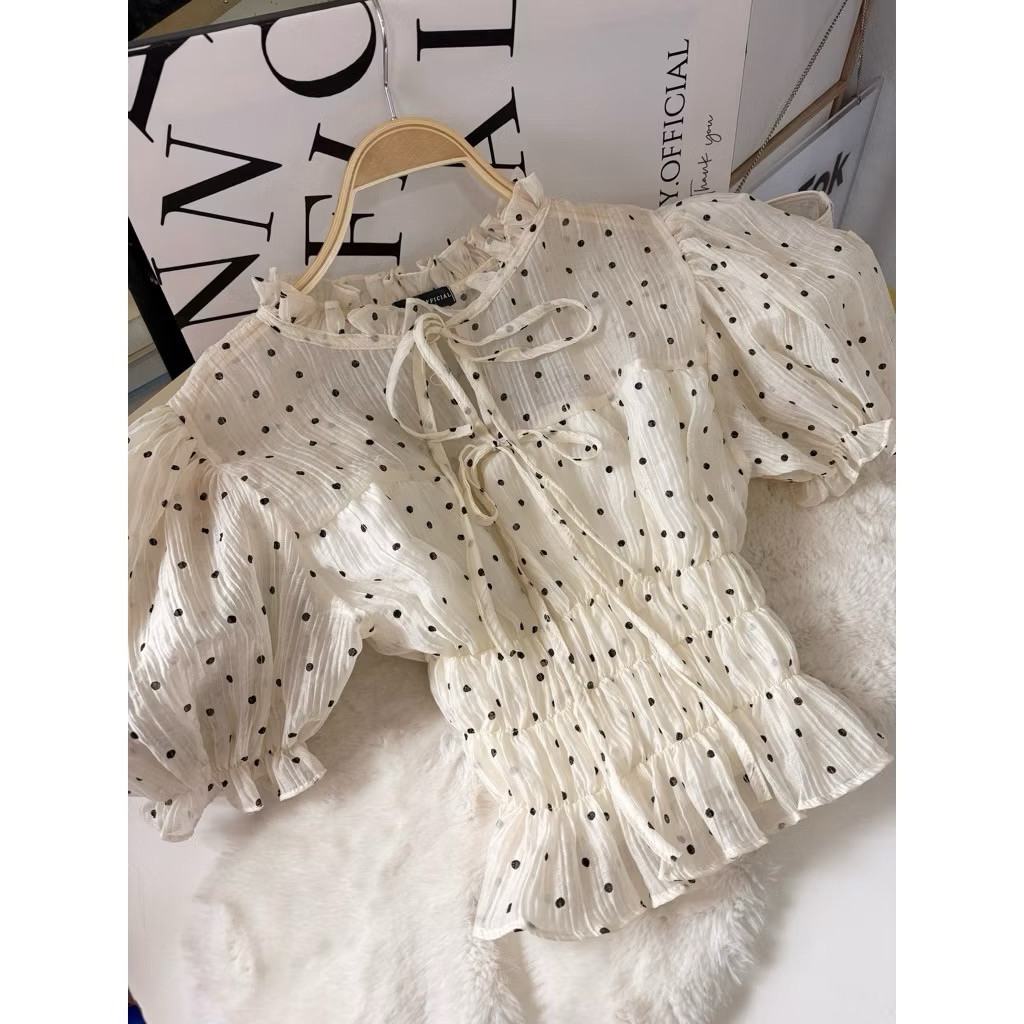 Puff Crop เสื้อครอปแขนตุ๊กตา @kinny store