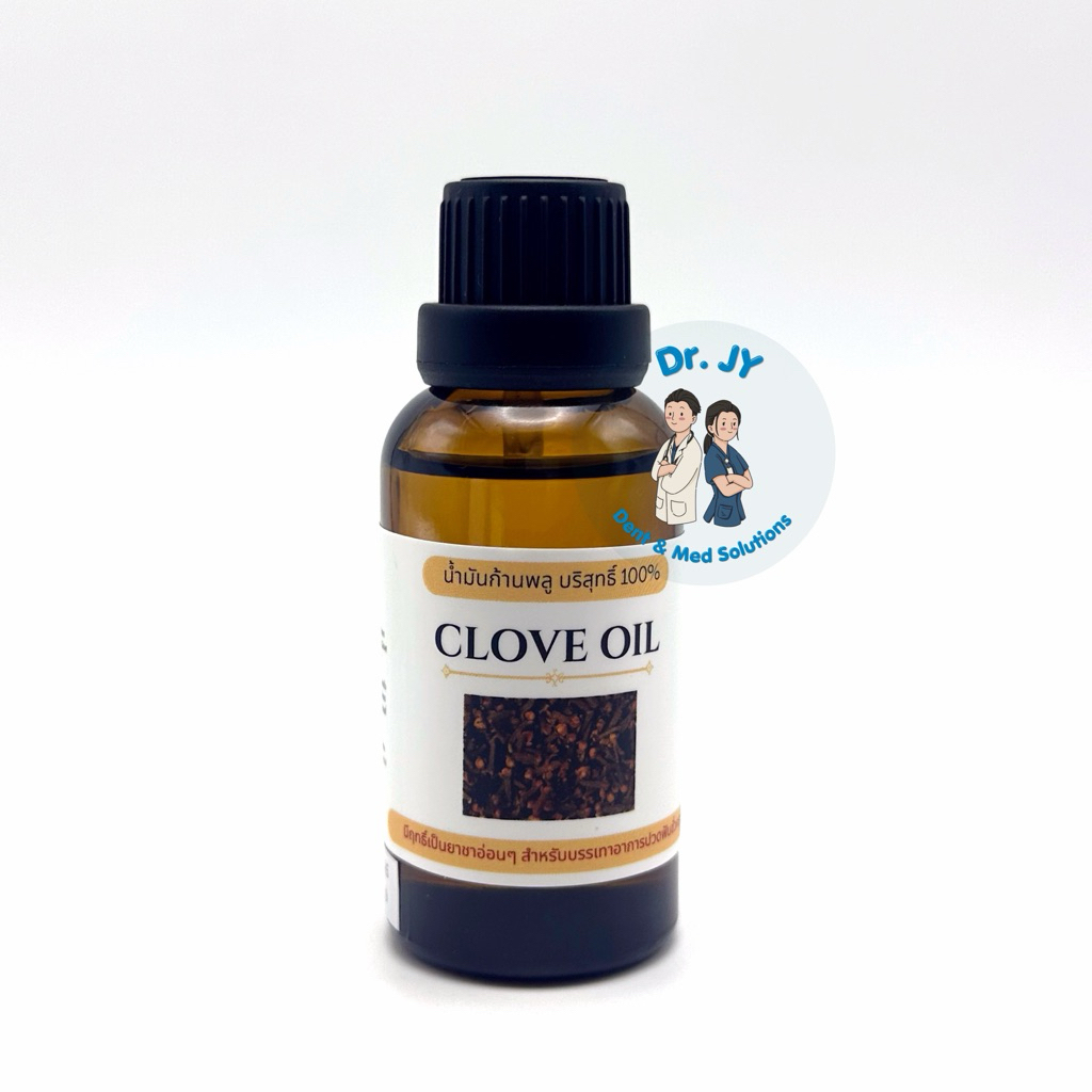 Clove oil, Oil of clove, น้ำมันก้านพลู 30ml. / Root canal cement 15g.