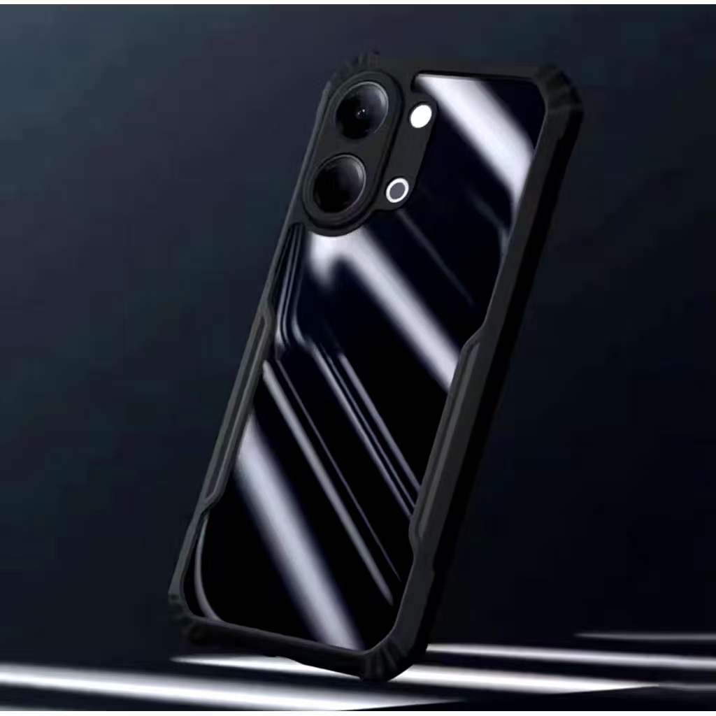 Vivo Y05/Vivo Y11D/Vivo Y11dตรงรุ่น(ส่งในไทย)เคสกันกระแทกขอบสีหลังใสvivo Y11D/vivo Y11d/vivo Y05
