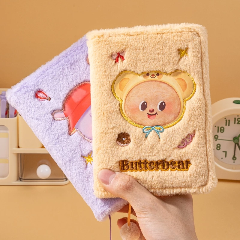 (Nusign X Butterbear) สมุดปกนุ่ม สมุดบัตเตอร์แบร์ ขนาด A6 สมุดน้องหมีเนย สมุดน่ารัก