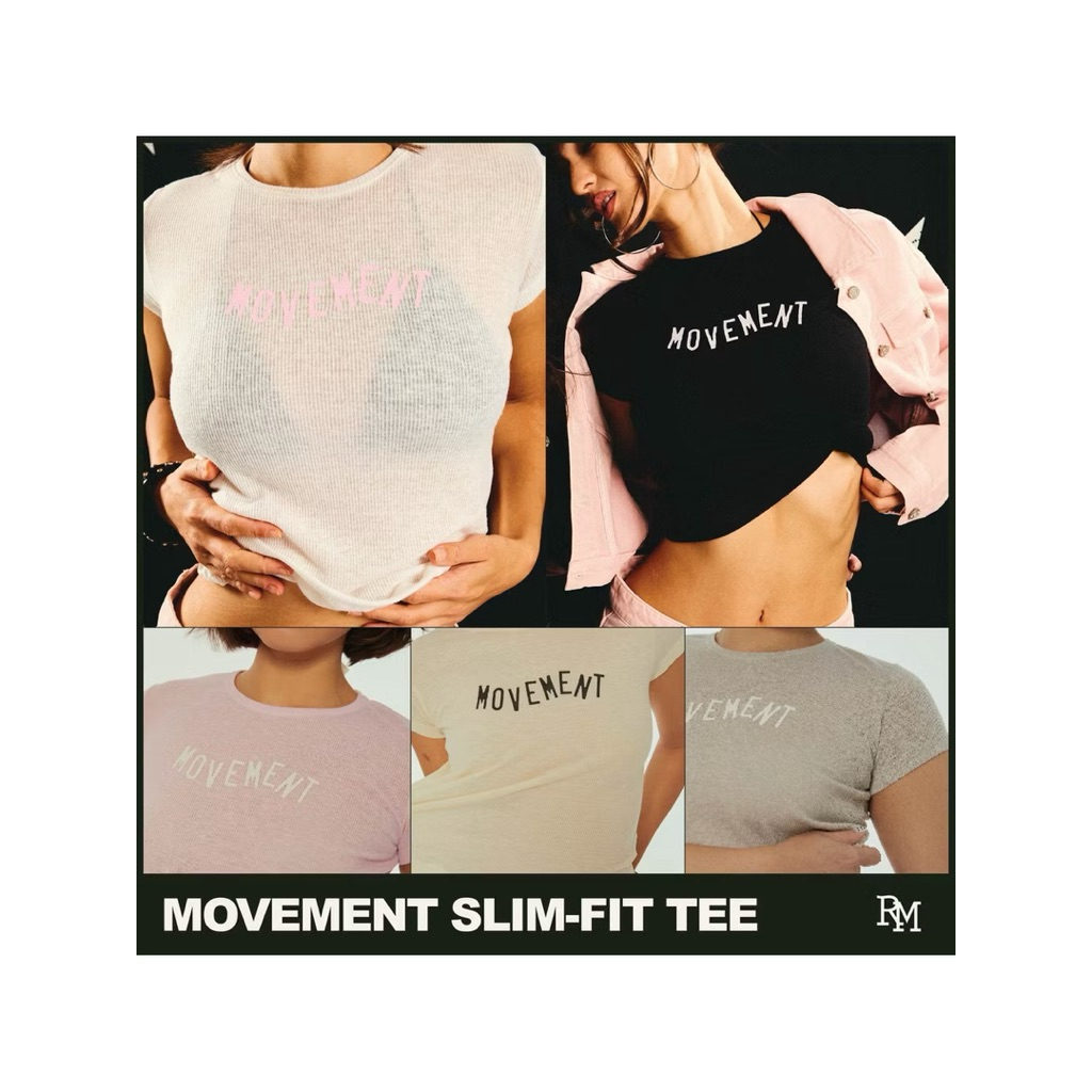 Rally Movement Slim-fit tee - เสื้อยืดลายโลโก้ Movement ทรง Slim-fit