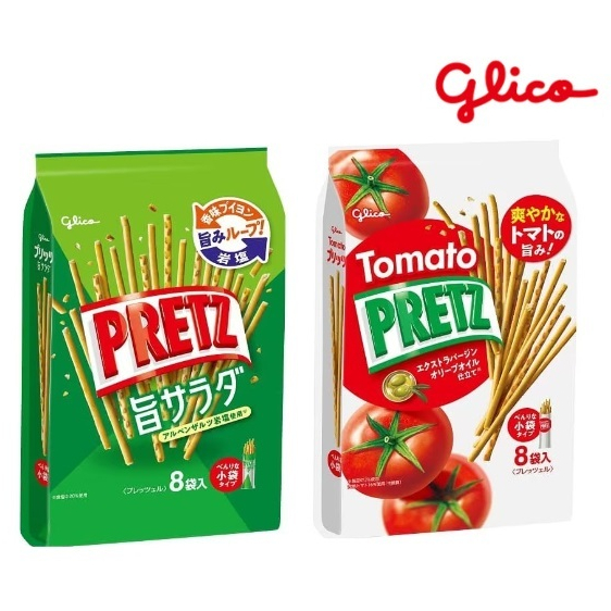 Pocky -  PRETZ ป๊อกกี้ญี่ปุ่น นำเข้า  เพซส์  แท่งยาว จากญี่ปุ่น (1ถุงมี8ซอง)