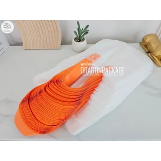 🌈 Softloop ใสขุ่นหูหลากสี ขายส่ง 🌈 ถุงพลาสติกใสขุ่น หูเทปหลากสี - 1 แพค (1KG)