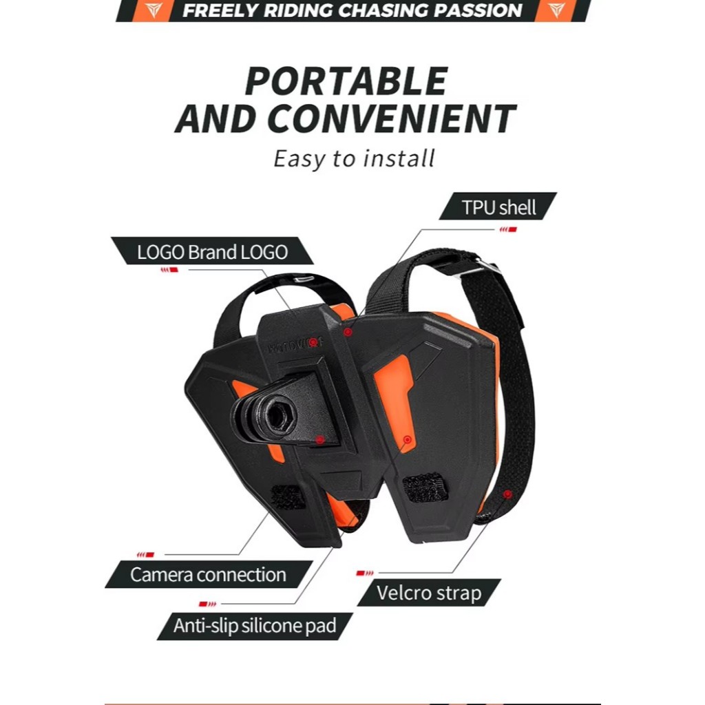 Motowolf MDL3534 Helmet Camera Mount ที่ีติดกล้อง ติดหมวกกันน็อค MDL 3534