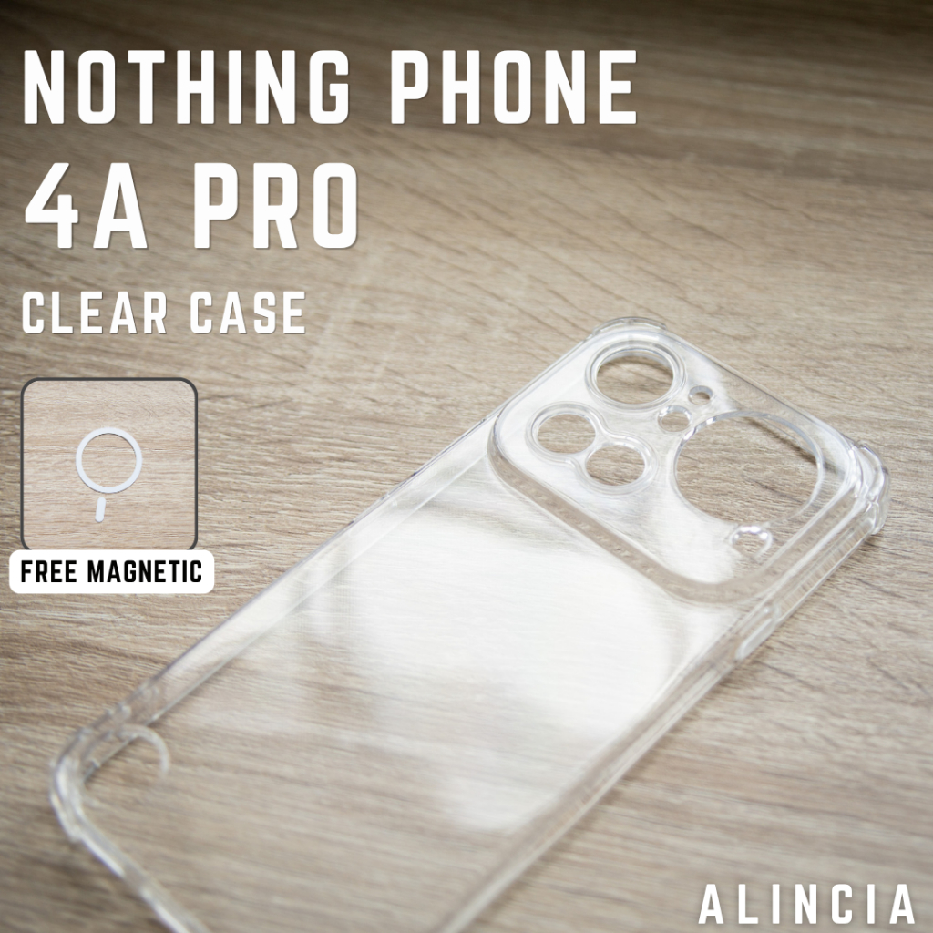 ALINCIA Clear Case For Nothing Phone 4a Pro เคสใส | แถมฟรี Magnetic