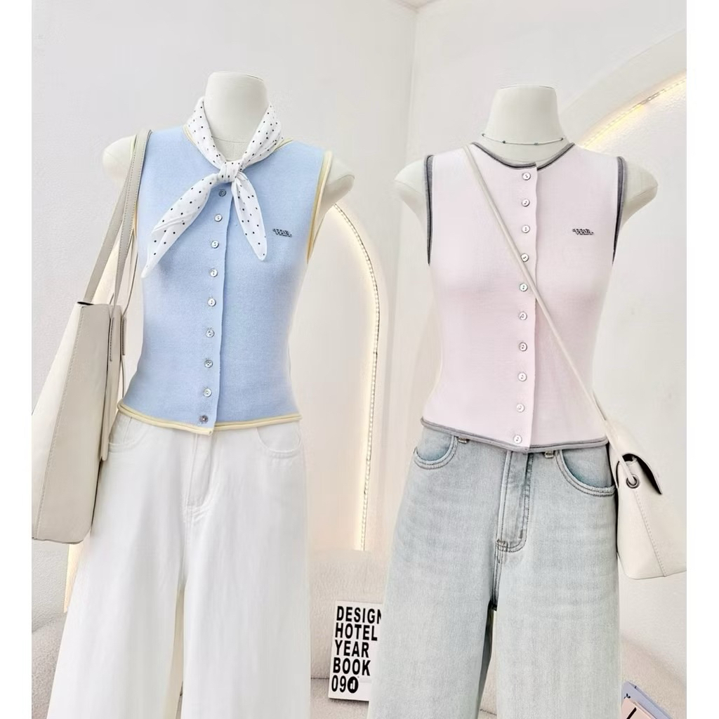 WAYAเสื้อเเขนกุดเนื้อผ้านิ่ม