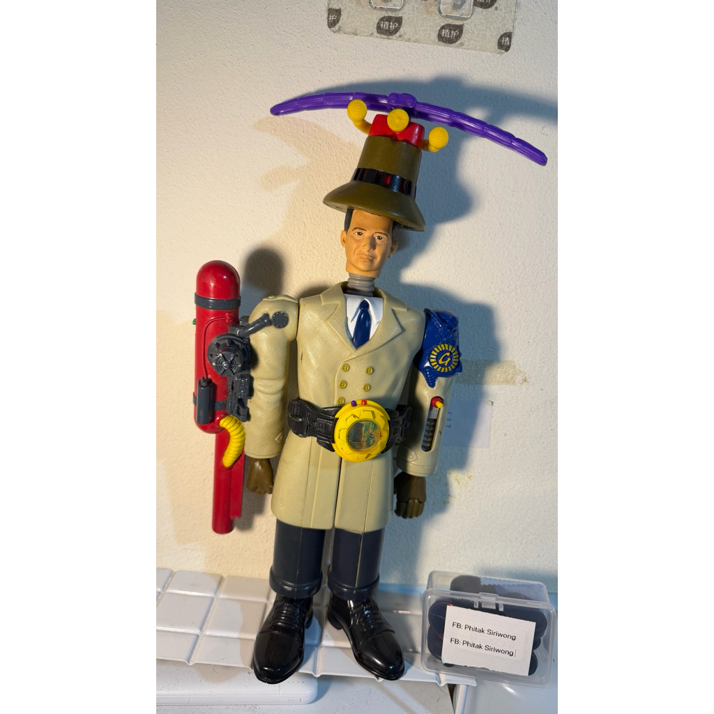 INSPECTOR GADGET 14" ACTION FIGURE  COMPLETE W/ WATCH BELT VTG 1999 McDonald's