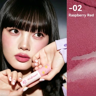 Midroo สีติดทนนาน ไม่ต้องแต่งหน้า ให้ผิวดูกระจ่างใส สีส้มอิฐ สีแดงเบอร์รี่