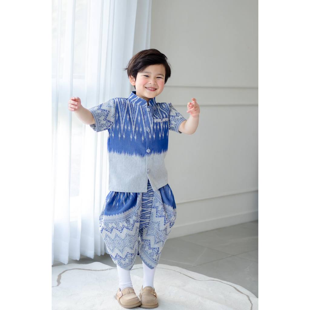 ชุดไทยลูกชายแพรพวงคราม
