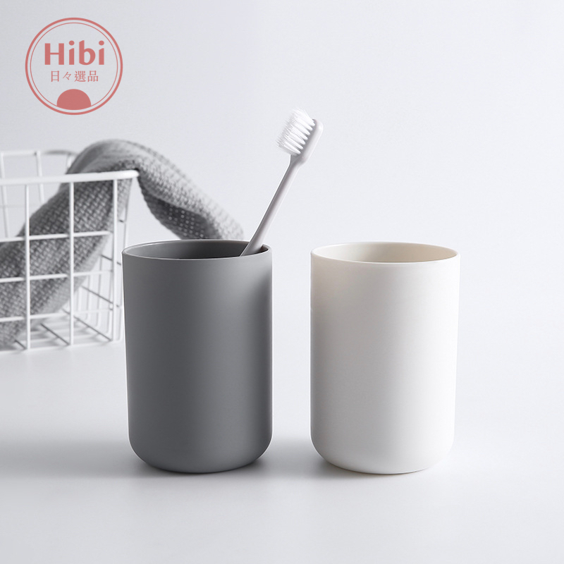 [ Hibi Store ] พร้อมส่งไทย แก้วใช้แปรงฟันและบ้วนปาก สำหรับห้องน้ำสไตล์ญี่ปุ่นเรียบง่าย