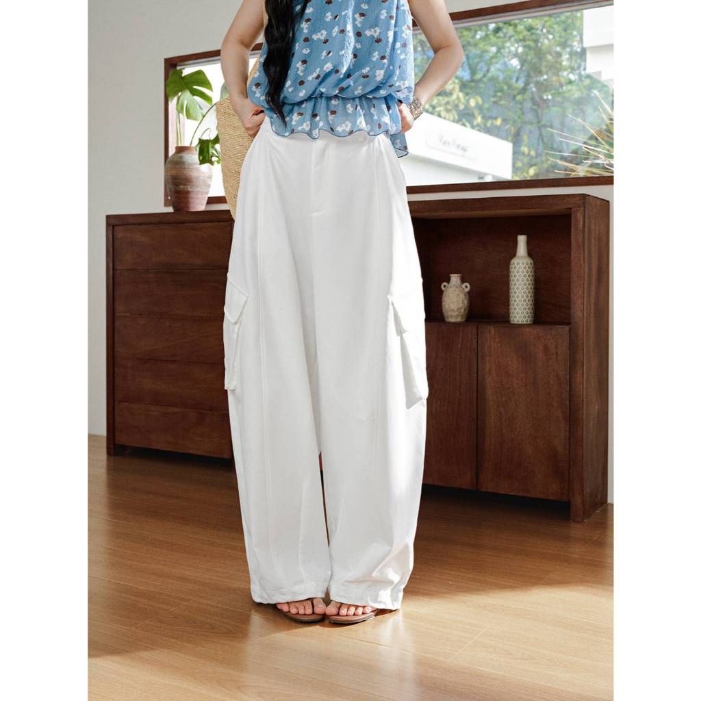 [Preorder] KUOSE : Wide Leg Cargo Trouser