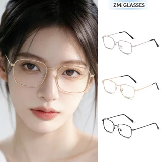 (-0~-600°)แถมฟรีกล่องใส่แว่น แว่นสายตาสั้น Myopia Glasses ป้องกันแสงสีฟ้า ป้องกันรังสี ทรงสี่เหลี่ยม แว่น unisex 1024