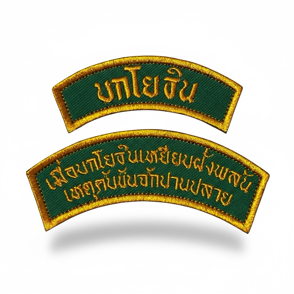 ผู้พันโหด มาแล้ว ป้ายผ้า บกโยธิน สำหรับติดเสื้อติดกระเป๋า