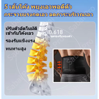 เข็มขัดพยุงเอว รัดเอว บรรเทาปวดเอว ปวดตะโพก รองรับเอว สำหรับหมอนรองกระดูกทับเส้นประสาท กระดูกสันหลังคด ใส่ยกของหนักได้