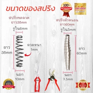 🇹🇭 สปริงกรรไกรตัดกิ่งไม้ สปริงลวดใหญ่/เล็ก แบบขดลวด แบบตัวหนอน อะไหล่สปริงกรรไกรตัดกิ่งไม้ อย่างดี100%