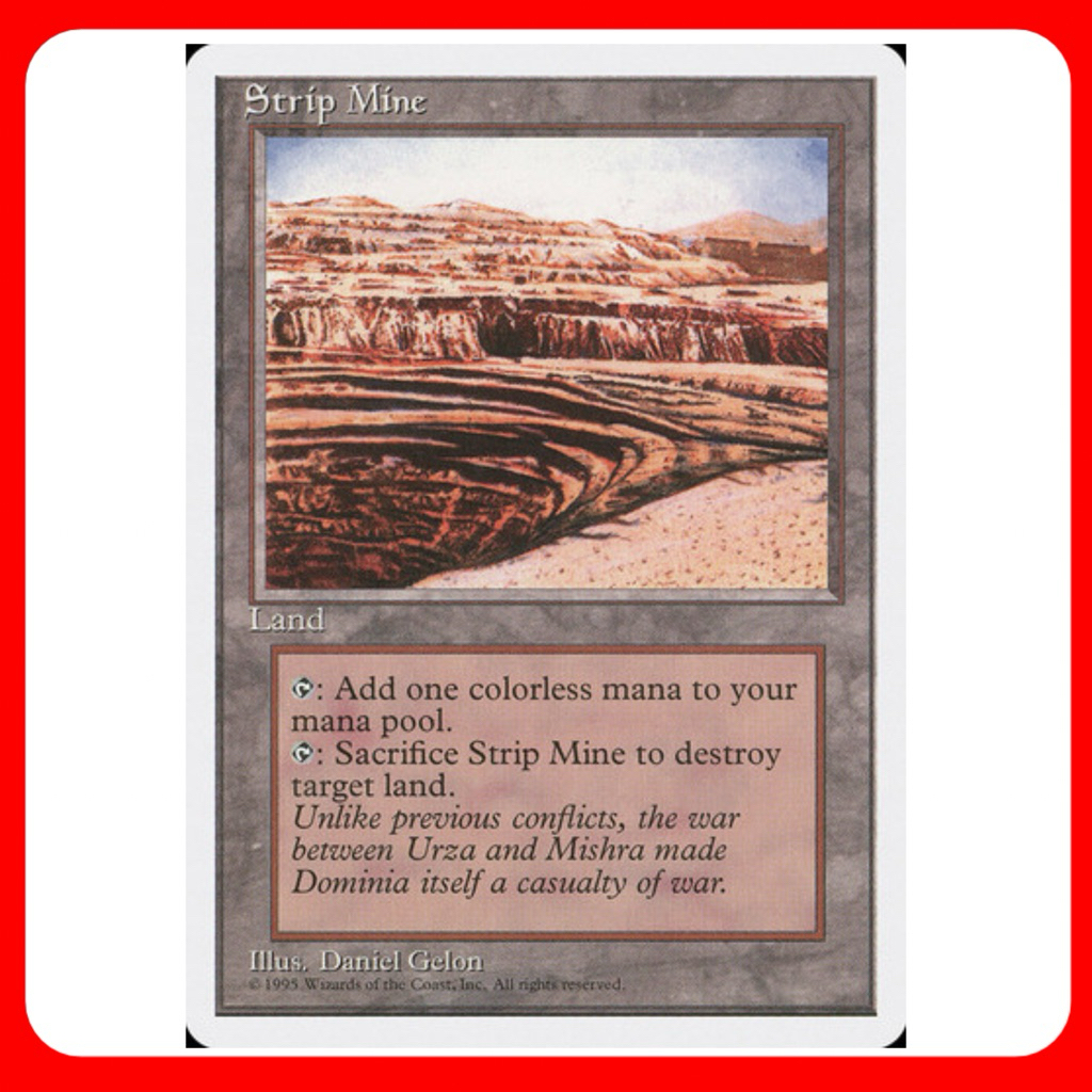 [MTG] Strip Mine [4E] [LAND] [UNCOM] [NORMAL] [ENG] (การ์ดเมจิค / Magic the Gathering) [EDH]