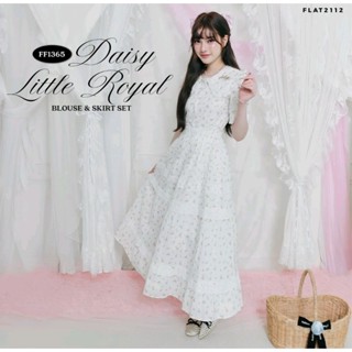 FLAT2112 : DAISY LITTLE ROYAL BLOUSE & SKIRT SET เซ็ตเสื้อกร…