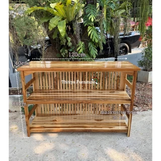ชั้นวางทีวี ยาว120ซม ชั้นทีวีตีซี่หลัง40x120xสูง80ซม ชั้นวางของอเนกประสงค์