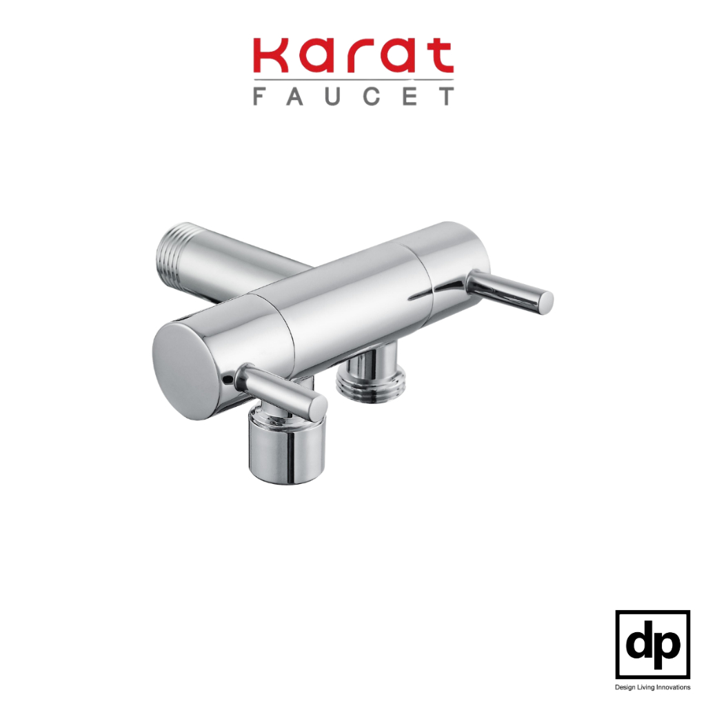 KARAT FAUCET สต๊อปวาล์ว 2 ทาง สีโครเมียม รุ่น KA-01-422-50 ของแท้