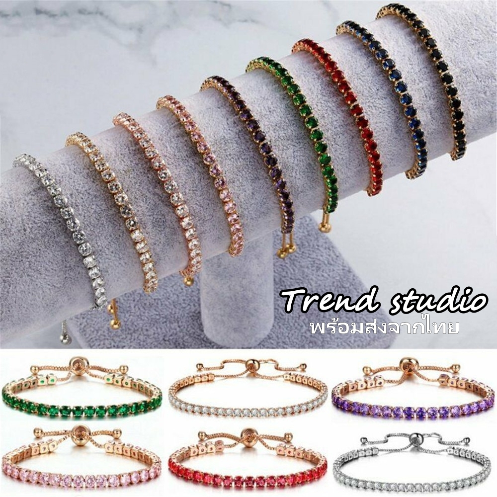 สร้อยข้อมือผู้หญิงสุดเก๋ สามารถปรับความยาวได้ตามใจชอบ มีหลากหลายสีให้เลือก สร้อยข้อมือสุดเก๋สำหรับหน้าร้อน