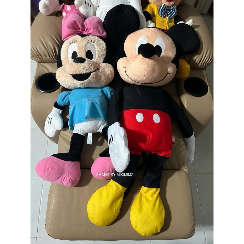 ตุ๊กตา Mickey Mouse Minnie Mouse ญี่ปุ่น มือสอง