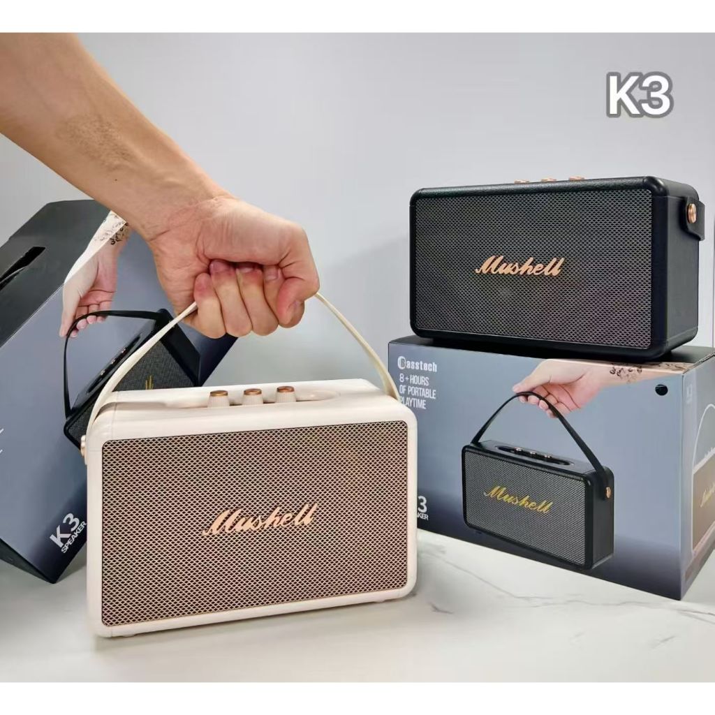 สินค้ามาใหม่ ! ลำโพงบลูทูธK3 เสียงดีมาก 20W เบสแน่น ดีไซส์สวย Portable ลำโพงบลูทูธไร้สาย Bluetooth speakers