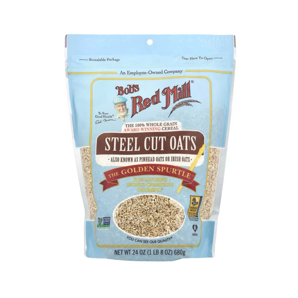 Bob's Red Mill Steel Cut Oats, Whole Grain, Gluten Free/Steel Cut Oat the Golden Spurtle 680g