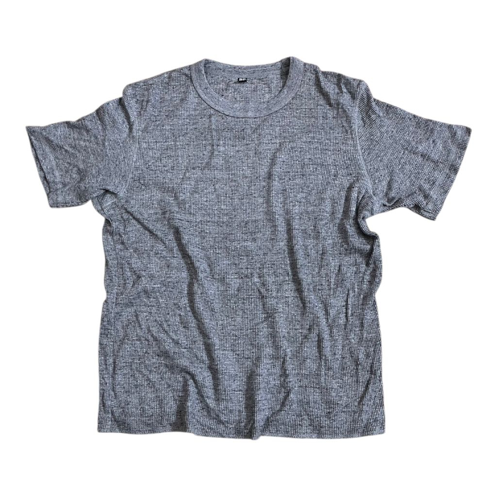เสื้อยืดผ้า Waffle(Waffle Crew Neck T-Shirt) Uniqlo