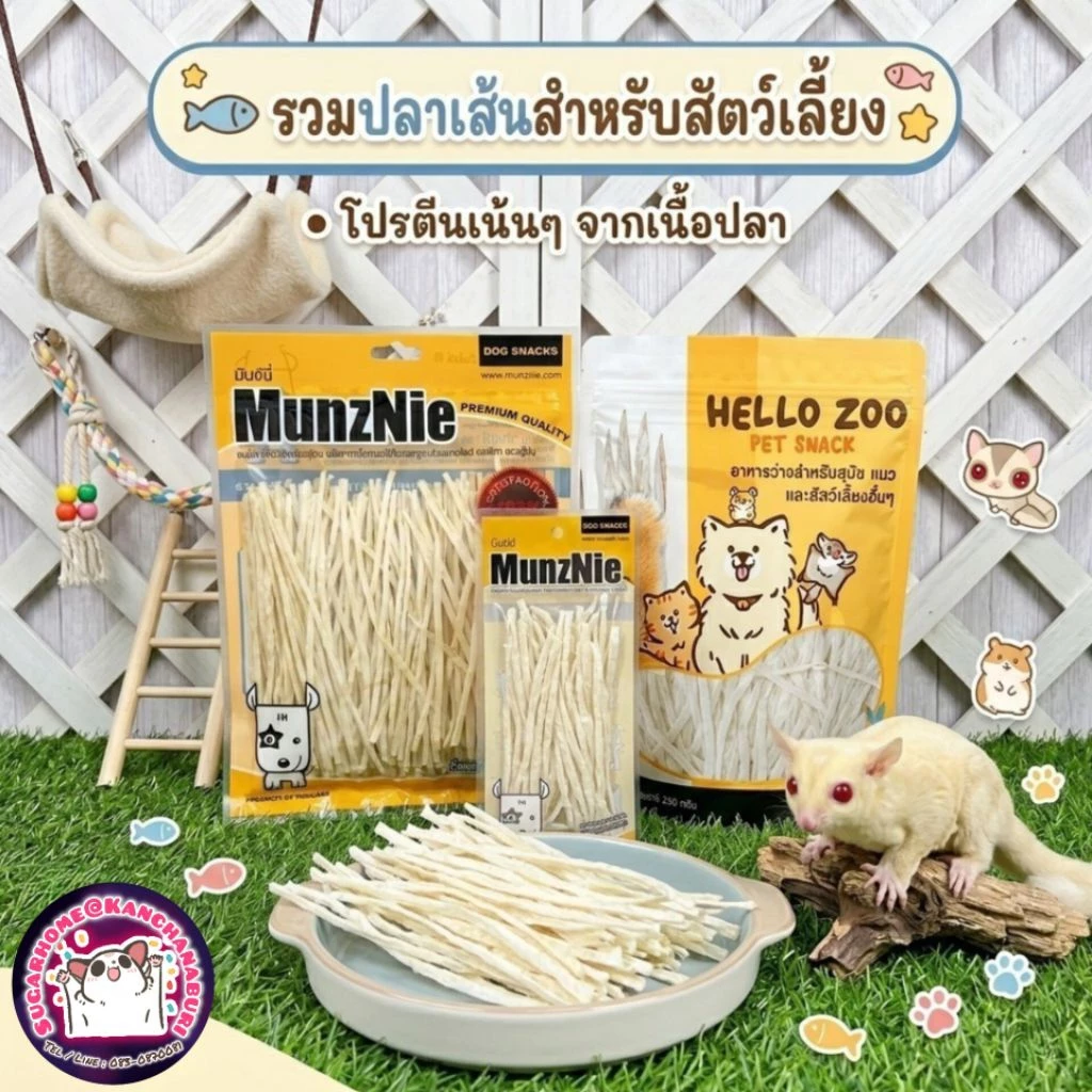 รวมปลาเส้นสำหรับสัตว์เลี้ยง (เส้นเล็ก)