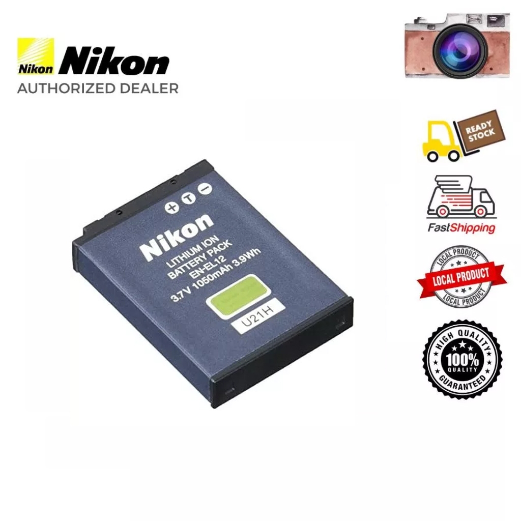 OEM เหมาะสําหรับแบตเตอรี่กล้อง Nikon EN-EL12 CoolPix S8100 S8200 S6200 S6150 P330 S1100