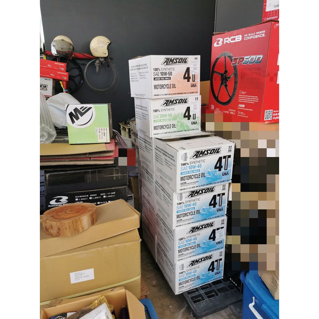 【ของแท้100%】น้ำมันเครื่องมอไซค์ Amsoil SAE 10W-40 20W-50 4T น้ำมันเครื่องสังเคราะห์ 100% 946ml ราคา ถูกที่สุด ดีลบีเคเค แกลเลอรีภาพที่ 4