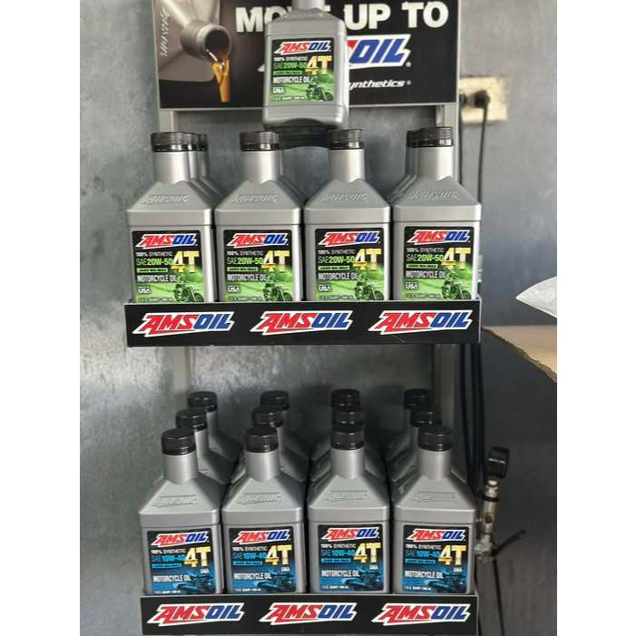 【ของแท้100%】น้ำมันเครื่องมอไซค์ Amsoil SAE 10W-40 20W-50 4T น้ำมันเครื่องสังเคราะห์ 100% 946ml ราคา ถูกที่สุด ดีลบีเคเค แกลเลอรีภาพที่ 5