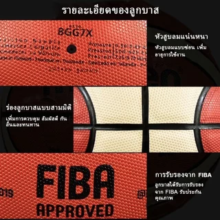 พร้อมส่ง🏀แท้ ลูกบาสเกตบอลเบอร์ 7 Molten รุ่น GG7X ลูกบาสหนังพียู (PU) ทนปูน Basketball